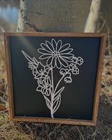 DEPOSIT - BIRTH FLOWER BOUQUET SIGN