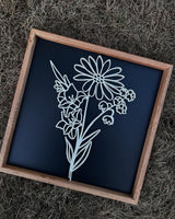DEPOSIT - BIRTH FLOWER BOUQUET SIGN