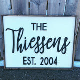 DEPOSIT - FAMILY NAME SIGN